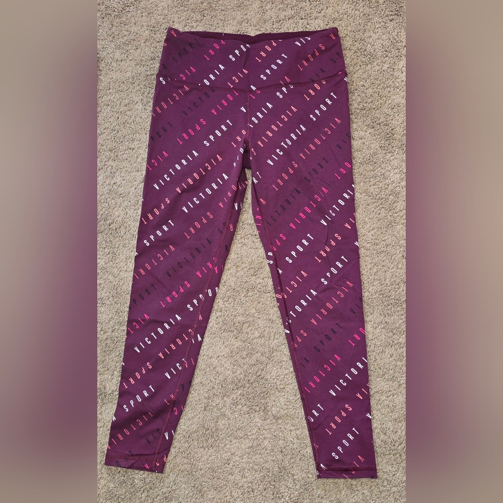 Victoria's Secret Leggings - Burgundy and Pink